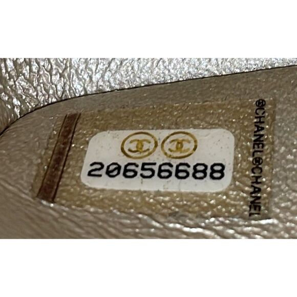 Chanel Classic Double Flap Bag Quilted Perforated Lambskin Medium Gold - Picture 8 of 8